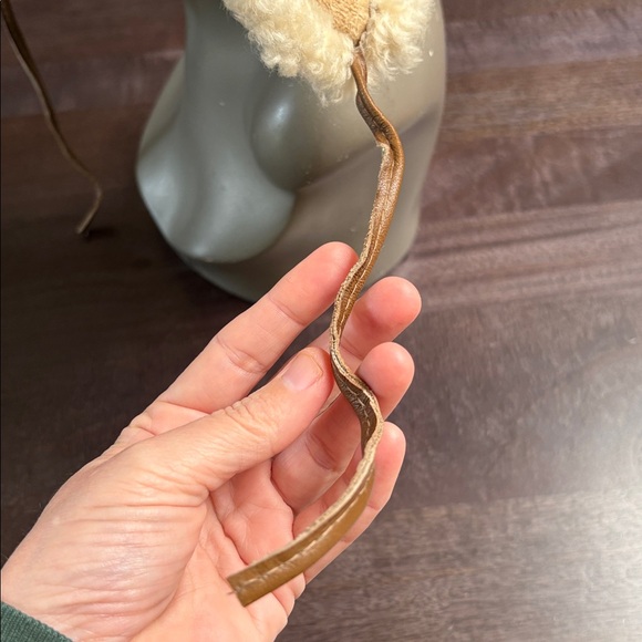 Vintage Bighorn Sheepskin Co.Leather Earflap Trapper Hat - Picture 8 of 13